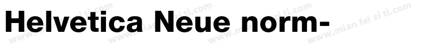 Helvetica Neue norm字体转换